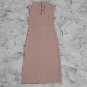 Almost Famous deep v high neck body con sexy dress